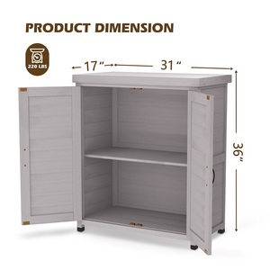Drop Shipping Potting <strong>Bench</strong> With Outdoor <strong>Garden</strong> <strong>Storage</strong> Sheds and Metal Table Top Outdoor Work Station Table - Product Image 5