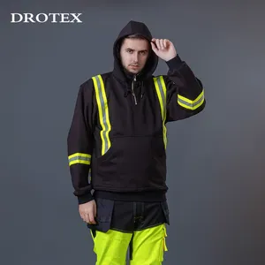 Breathable Oil&Gas Electrical Flame Retardant Anti Static Work Clothes Fire Wear Road Safety Hoodies