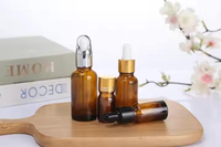 Flacons d'échantillons de parfum haut de gamme, flacons compte-gouttes en verre pour cosmétiques, compte-gouttes pour huiles essentielles pour emballage cosmétique