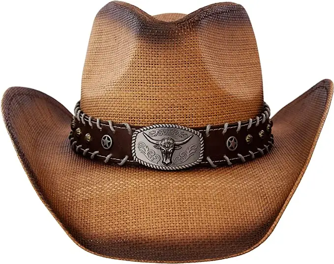 Оптовая продажа, ковбойская соломенная шляпа хорошего качества для мужчин и женщин, ковбойская шляпа ковбойская с широкими полями для вечеринки