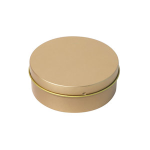Recyclable Gold Food Grade <strong>Tin</strong> Can Embossed Design 4-Color Offset Printing Customizable for Cookies <strong>Cake</strong> Chocolate Sugar <strong>Storage</strong> - Product Image 1