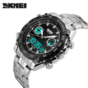 Orologio da Uomo Dorato con Movimento Elettronico Giapponese, Prezzo SR626SW, Impermeabile 30m, SKMEI 1204 Orologio Personalizzato - Product Image 6