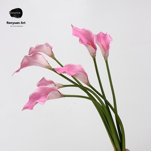Vendita diretta in fabbrica EVA Calla fiore artificiale tocco realistico a stelo singolo decorazione per la casa di nozze per la composizione floreale oggetti di scena - Product Image 4