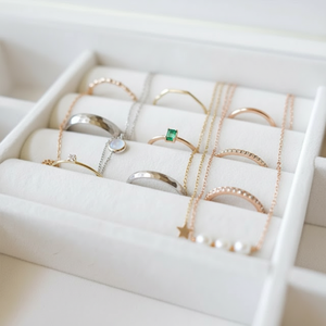 Organisateur de bureau moderne de luxe en bois fait main à 3 niveaux, boîte à bijoux, boîte cadeau - Product Image 1