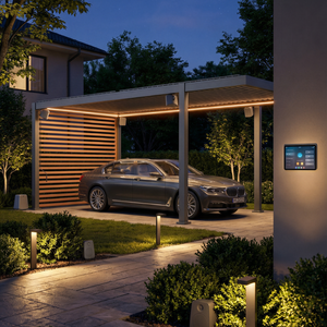 Pergola bioclimatique motorisée <span class=keywords><strong>en</strong></span> <span class=keywords><strong>aluminium</strong></span> de style europé<span class=keywords><strong>en</strong></span> pour ombrage commercial haut de gamme, abri de voiture, auvent - Product Image 1