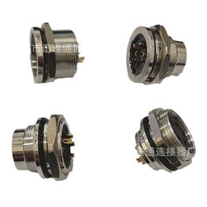 M16C09 ปลั๊กเสียบสำหรับการบิน M18 โลหะผสมสังกะสีทองแดงชุบทอง 2 ถึง 24 พิน ขั้วต่อ J09 ซีรีส์ปลั๊ก DC - Product Image 1