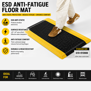 <span class=keywords><strong>Tapis</strong></span> de sol en <span class=keywords><strong>caoutchouc</strong></span> antistatique ESD anti-fatigue noir et jaune Leenol pour <span class=keywords><strong>atelier</strong></span> industriel - Product Image 4