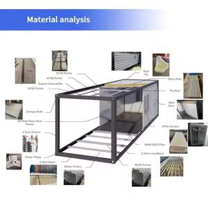 10ft 20ft 40ft Flat Pack <b>Container</b> Competitive Price Environmentally Friendly Waterproof Portable Assembled <b>Container</b> House - Product Image 3