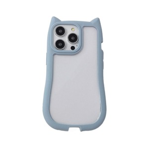 Nueva Funda para Teléfono 17PROMAX, Diseño Simple de Color Sólido con Orejas de Gato, Funda Protectora de PC Resistente a Caídas para <span class=keywords><strong>iPhone</strong></span> 15 - Product Image 5