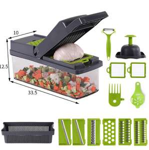 Gran oferta de negocios, herramientas de cocina 15 en 1, cortador de <span class=keywords><strong>cebolla</strong></span>, pelador, accesorios de cocina, rebanador de alimentos, picador de verduras - Product Image 4