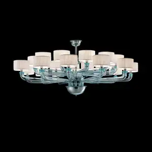 BT7014-16 Ceiling Light Stair High End Glass Hotel Dining Room Luxury Large Hanging Modern Chandeliers Pendant Lights