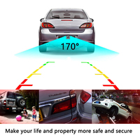 Caméra de recul gratuite pour voiture avec lignes de guidage de stationnement, caméra de voiture dissimulée, système de caméra de stationnement pour voiture