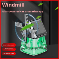Diffuseur d'air pour voiture, parfum pour voiture, ventilateur rotatif solaire, parfum liquide pour voiture, aromathérapie solaire, moulin à vent aromathérapie