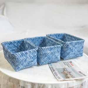 Colorful Handmade PP Straw <strong>Basket</strong> Durable PE Woven Storage <strong>Baskets</strong> for Home <strong>Laundry</strong> Bathroom Use Rattan <strong>Wicker</strong> Style - Product Image 5