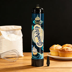 2026 640g Accesorios de cocina: Tanque de gas CO2 N2 para crema batida, herramientas para postres, cargadores de gas para crema - Product Image 2