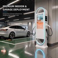 Station de recharge publicitaire AC 44 kW avec carte RFID pour usage commercial, connecteur TYPE2, écran 32 pouces, sur pied - Article 3015