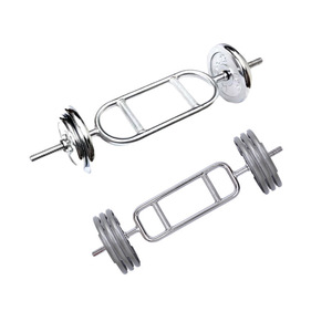 Barre de triceps en acier fileté robuste, antidérapante, pour <span class=keywords><strong>musculation</strong></span>, exercices de force et haltérophilie - Product Image 4