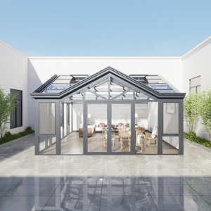 <span class=keywords><strong>Prix</strong></span> compétitif pour véranda triangulaire quatre <span class=keywords><strong>saisons</strong></span> |   Serre autoportante en aluminium avec verrière pour patio extérieur et chambre <span class=keywords><strong>d</strong></span>'hiver - Product Image 1