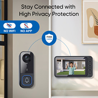 Sonnette vidéo, caméra de surveillance domestique, interphone extérieur, système de maison intelligente, détection de forme humaine, haute définition