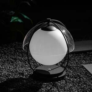 Lámpara de Jardín Esférica de Hierro y Metal PMMA, Estilo Nórdico Moderno y Creativo, para Exteriores, Jardín, Villa, Parque, Camino, Lámpara Orb Impermeable, Iluminación de Paisaje - Product Image 5