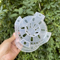 Planteur de semis en plastique Pots de plantes transparents extérieur intérieur clair Pot de fleur d'orchidée de jardin