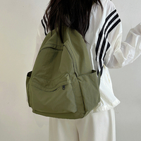 Sac à dos cartable léger multi-poches avec logo de marque personnalisé pour étudiants cartable sac à dos universitaire décontracté en nylon