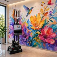 Machine d'impression murale automatique à jet d'encre UV DX7, imprimante directe sur mur pour la publicité et la décoration murale intérieure/extérieure