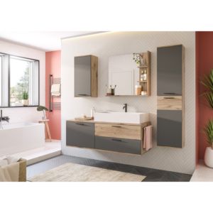 X12B8723 premio bagno lavello lavello Design tedesco alta qualità MDF materiale carcassa arredi - Product Image 4