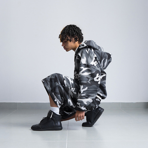 Best Selling Custom Streetwear Camo <b>Short</b> Sweatsuit Heavyweight <b>Hoodie</b> <b>Shorts</b> <b>Set</b> for <b>Men</b> - Product Image 3