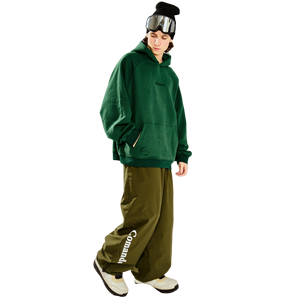 Traje de esquí impermeable transpirable personalizado, chaqueta con capucha informal para exteriores y de esquí Sudadera con capucha para esquiar y deportes de nieve, Verde - Product Image 2