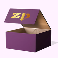 Boîte cadeau magnétique rigide en carton recyclable sur mesure, avec gaufrage, design pliable de luxe, couvercle magnétique, biodégradable