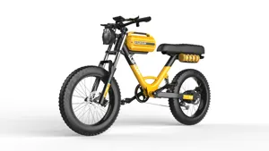 2024 Latest Design 20'' Fat Tire Mountain Electric Bike Bicycle Motorcycle Ebike With 750W 1000W 32MPH Speed 48V15AH 80KM Range