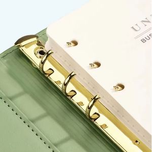 Business Gift <b>A5</b> A6 Notebook PU Leather Organizer 2026 Journals Planners and NotebooksCustom logo With Ring <b>Binder</b> - Product Image 3