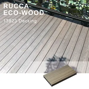 Rucca <span class=keywords><strong>2020</strong></span> Nuevo Decking Anti-UV de PVC ecológico 138*23mm Suelo WPC Buen <span class=keywords><strong>precio</strong></span> Instalación de clic al aire libre - Product Image 3