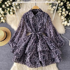 Vestido de Verano de Alta Gama con Mangas Farol <span class=keywords><strong>para</strong></span> <span class=keywords><strong>Mujer</strong></span>, con Diseño de Lazos y Cintura Ajustada, <span class=keywords><strong>Elegante</strong></span> Vestido Estilo <span class=keywords><strong>Pastel</strong></span> - Product Image 2