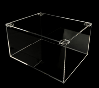 Kommerzielle transparente Acryl-Vitrinen Staub dichte Würfel-Aufbewahrung boxen für Bastel-Präsentation ständer Andere Verwendung zwecke