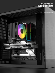 Zeromaster 4PIN ระบายความร้อนด้วยน้ำ PWM 12V ท่อความร้อน RGB 4ท่อความร้อนหม้อน้ำทองแดงระบายความร้อนสำหรับเกมพีซีและ3P สำนักงานเครื่องเล่นคอมพิวเตอร์ซีพียู C - Product Image 2