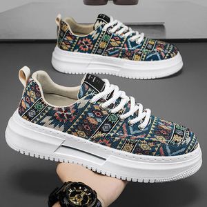 Nuevo Modelo 2026: Zapatos Casuales de Hombre con Suela Gruesa y Estampado, Ideales para Primavera - Product Image 5