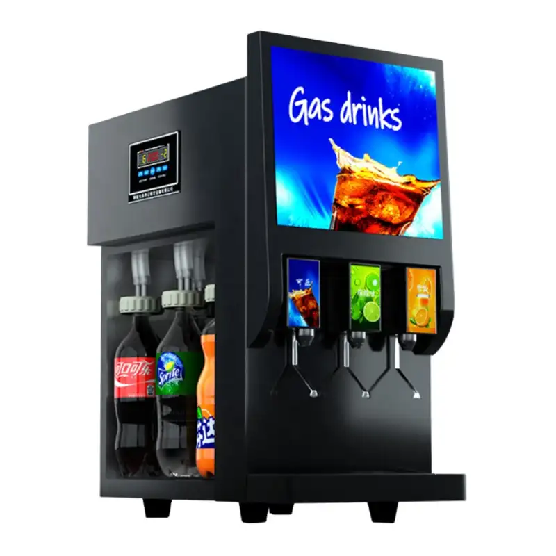 Commercial fully automatic small chain catering built-in bottled carbonated beverage machine Coke cup dispenser