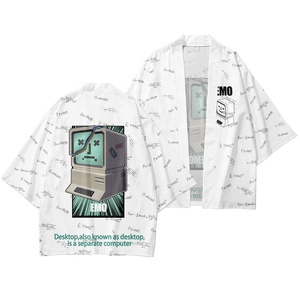Cardigan pour <span class=keywords><strong>homme</strong></span>, robe Yukata japonaise, vêtements traditionnels, robe kimono japonaise à motif imprimé EMO - Product Image 1