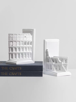 Porte-livres en résine sculptée à la main, style Art déco moderne et luxueux, design architectural, décoration de Noël pour la maison, librairie, bureau, vente en gros