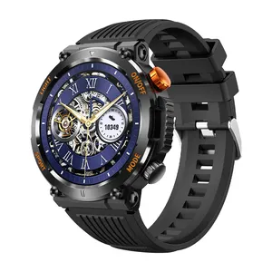 科尔米V68智能手表1.46英寸显示100运动模式指南针手电筒男士IP68防水韧性智能手表