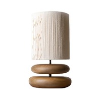 Lampe de bureau LED dimmable électrique simple et flexible en bambou, design moderne et décoratif, style nordique, pour chambre d'hôtel vintage ou bureau intelligent.