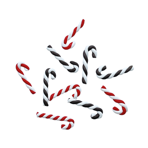 CEHNXI Vente en gros de mini bâtonnets de canne à sucre de Noël de 2,5 cm, 100 pièces, pour bricolage, artisanat, plastique, écologique, éducatif, fabrication de slime artisanal - Product Image 1
