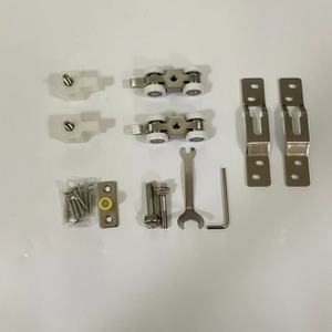 Quincaillerie <span class=keywords><strong>pour</strong></span> portes coulissantes en aluminium, design moderne, avec roulettes en plastique, <span class=keywords><strong>pour</strong></span> l'extérieur, <span class=keywords><strong>pour</strong></span> les systèmes de portes mobiles d'appartement - Product Image 3