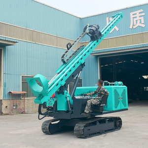 Pile driver solaire automoteur sur chenilles, foreuse hydraulique à couple élevé pour terrains accidentés, 360° °   Rotatif - Product Image 5