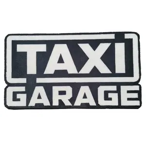 Chinese Manufacturer Printed Taxi Logo Rug For Sale