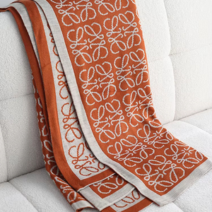 Luce stile scandinavo <span class=keywords><strong>coperta</strong></span> a maglia di lusso morbido e caldo acrilico invernale per la copertura del <span class=keywords><strong>divano</strong></span> della camera da letto con motivo Jacquard - Product Image 3