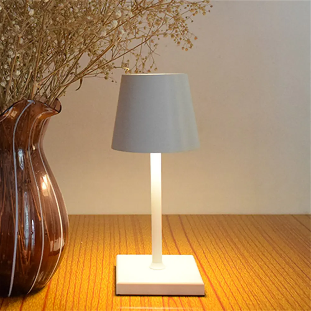LED Desk Lamp Cordless Table Light Battery Powered USB Charging for Outdoor Modern Hotel Restaurant Dining Portable Lights