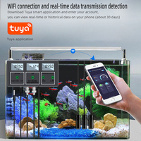 Analyseur d'eau numérique WiFi 8-en-1 PH/EC/TDS/Sel/ORP/CF S.G Température, Moniteur de qualité de l'eau en ligne avec application mobile